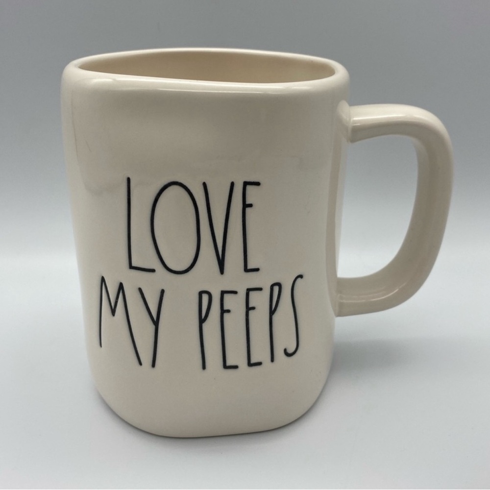Rae Dunn LOVE MY PEEPS mug